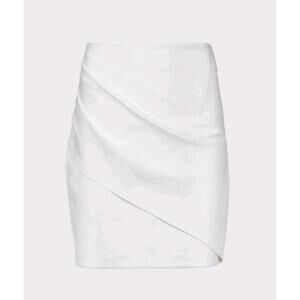 NWT RTA Cheyenne Mini Skirt In White Size 0
